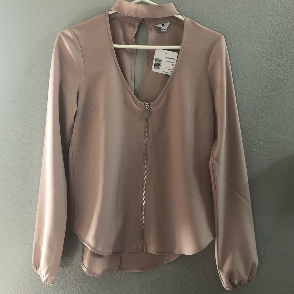 G BY GUESS | Pink long sleeve blouse